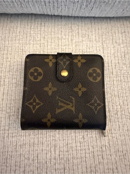 Louis Vuitton Handbags - Louis Vuitton Monogram Snap Compact Wallet - Brown & Gold